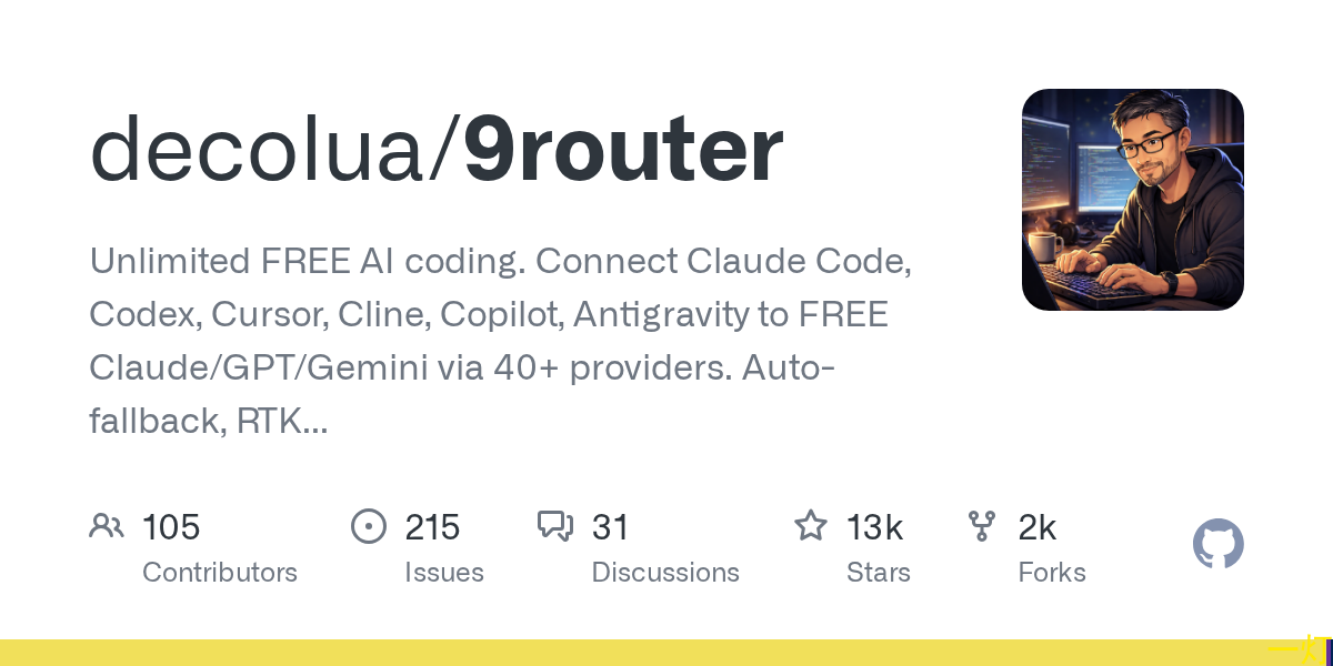 9Router GitHub OpenGraph