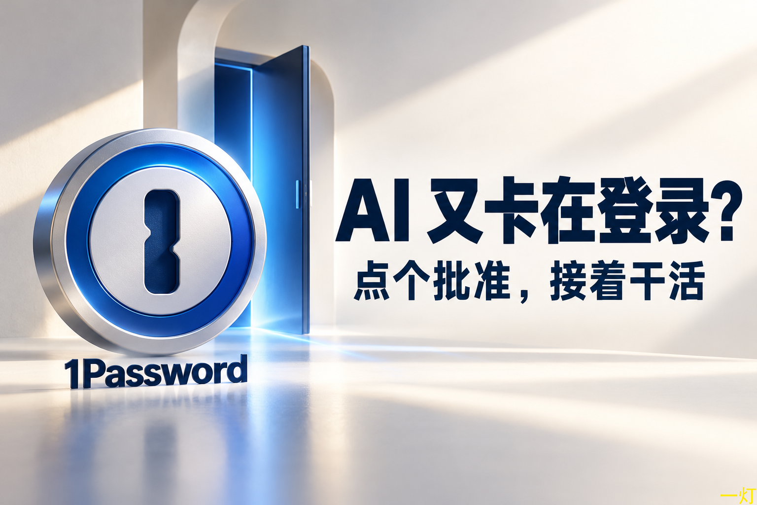 1Password for Agents：AI 遇到登录页后，用户批准，密码管理器代填凭据