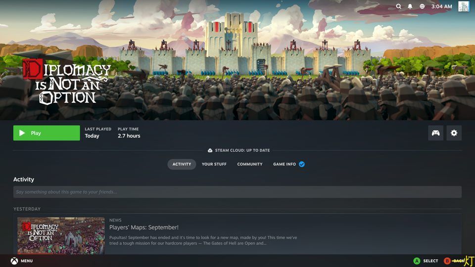 项目官网展示的 steamac 游戏运行画面